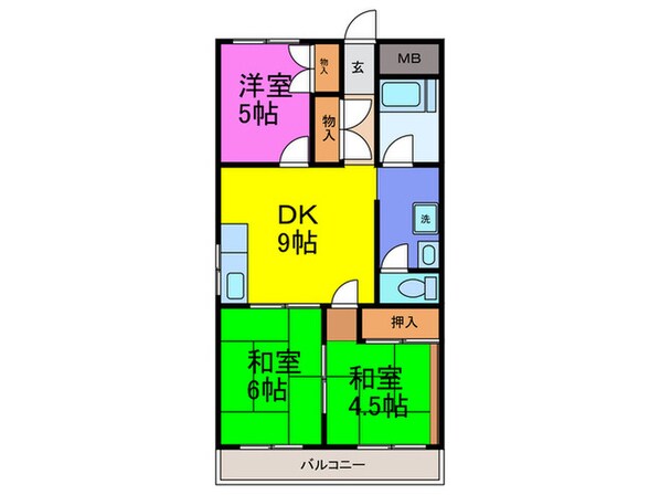 利倉西第１住宅の物件間取画像